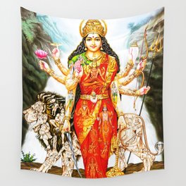 Hindu Durga 3 Wall Tapestry