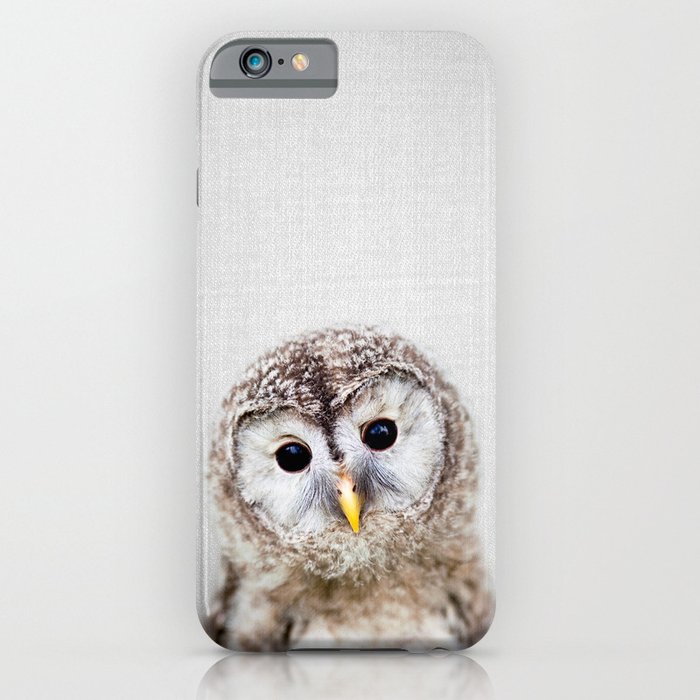 baby owl - colorful iphone case