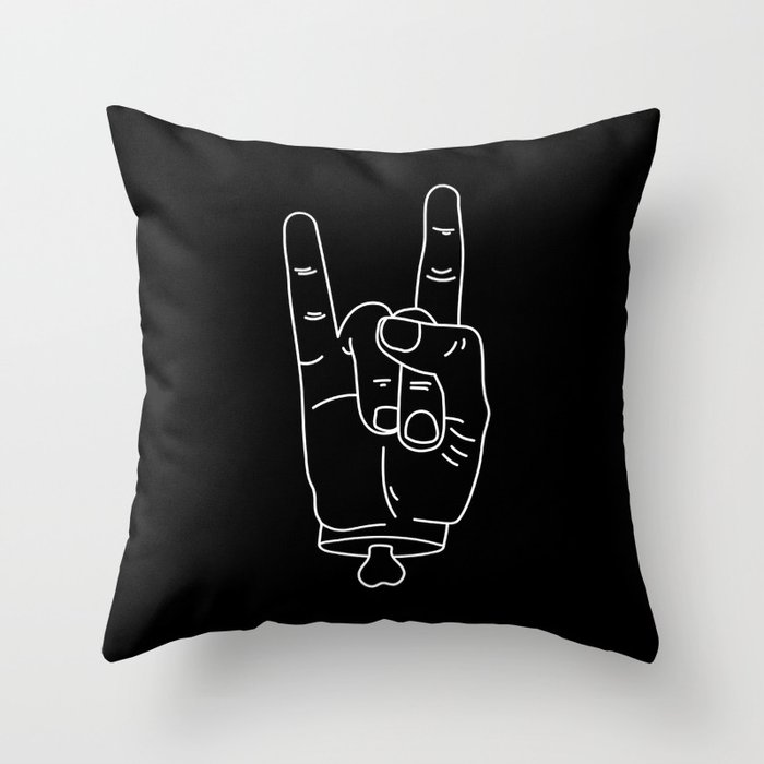 Rock and Roll Throw Pillow