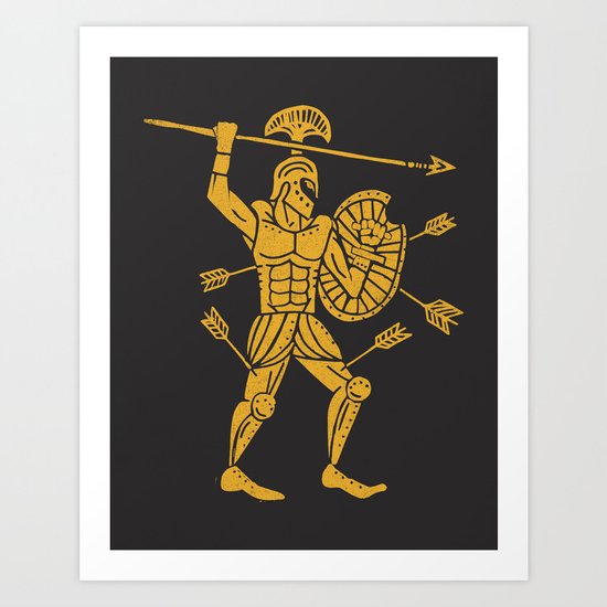 the warrior Art Print
