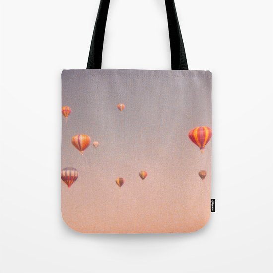 vintage hot air balloons in rio Tote Bag