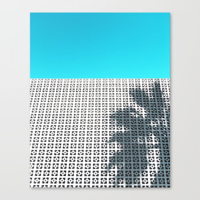 Parker Palm Springs with Palm Tree Shadow Canvas Print