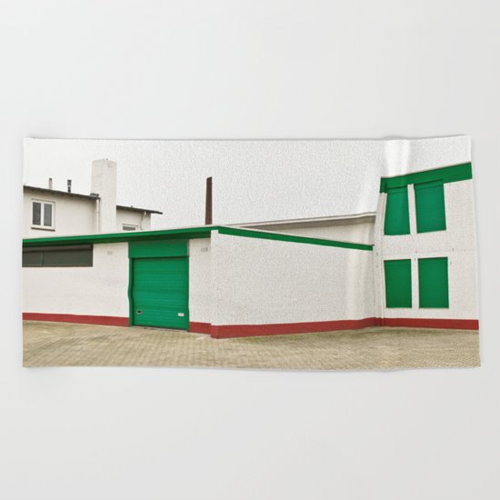 green architecture Beach Towel