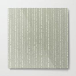 Lines II (Linen Sage) Metal Print | Minimal, Summersunhomeart, Sage, Lineart, Geometric, Lines, Minimalist, Green, Pattern, Graphicdesign 