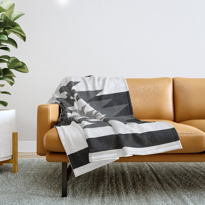 Aztec - black and white Throw Blanket by aztec | Society6