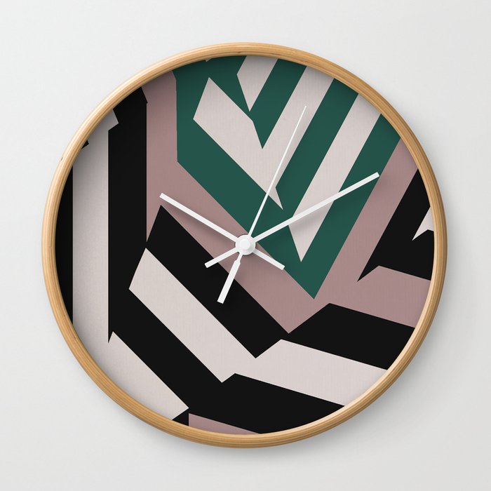 ASDIC/SONAR Dazzle Camouflage Graphic Design Wall Clock
