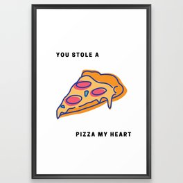 Pizza My Heart Framed Art Print