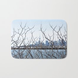 The Toronto Skyline from Tommy Thompson Park on March 20th, 2022. IV Bath Mat