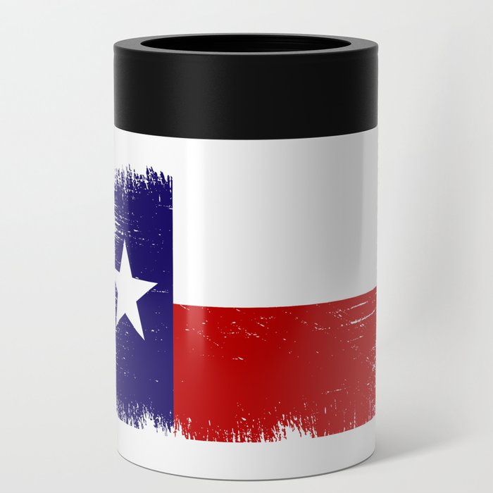 Texas State Flag - Distressed Can Cooler