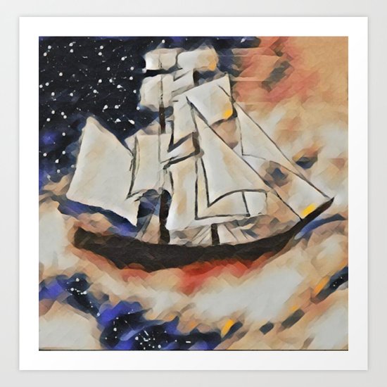 Sky Sailing Art Print