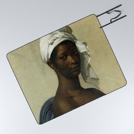 African American Masterpiece 'Marie-Guillemine Benoist’s Portrait of a Black Woman'  Picnic Blanket