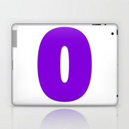0 (Violet & White Number) Laptop Skin