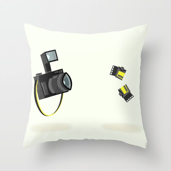 Camera & Film Throw Pillow