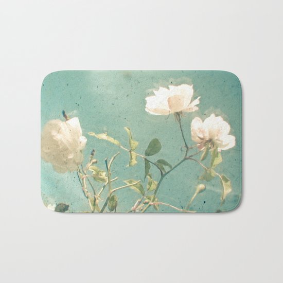White Rose Bath Mat