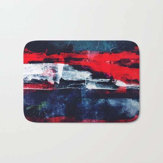 Red white and blue Bath Mat