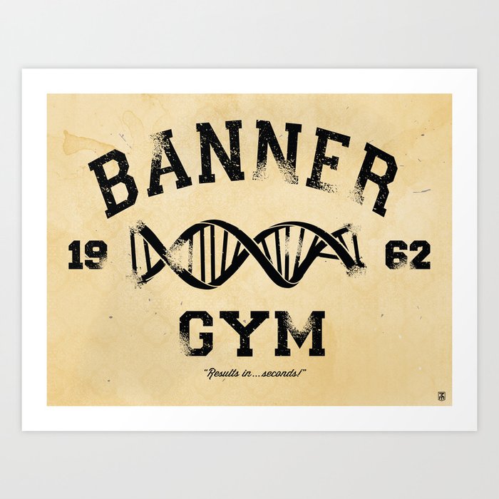Banner Gym Art Print