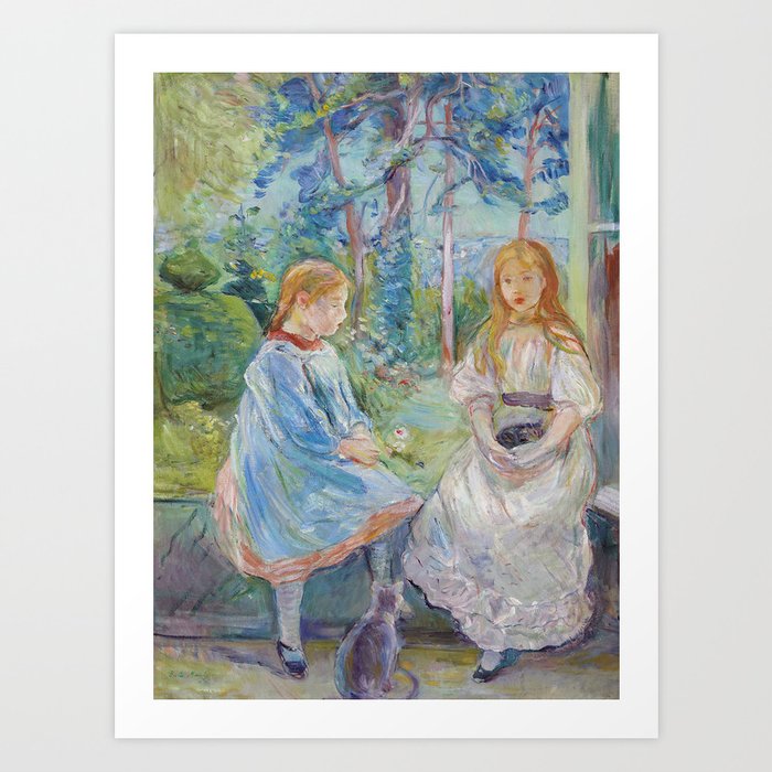 Berthe Morisot - Young Girls at the Window Art Print