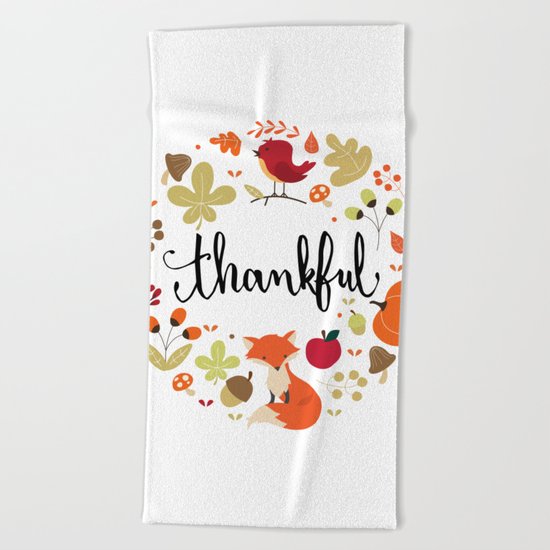 THANKFUL Beach Towel