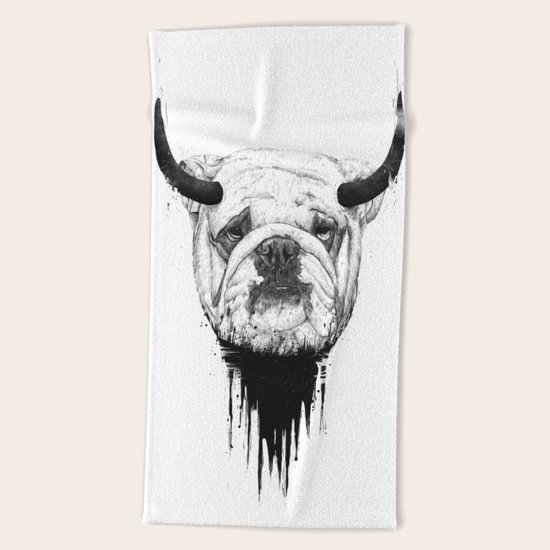 Bulldog Beach Towel