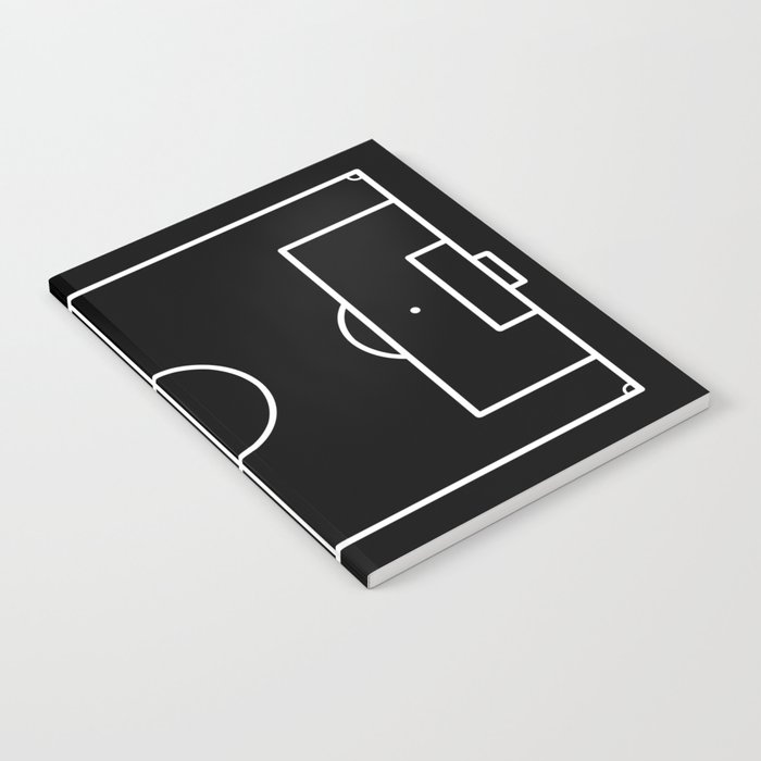 Soccer field / Football field in Black and White Notebook
