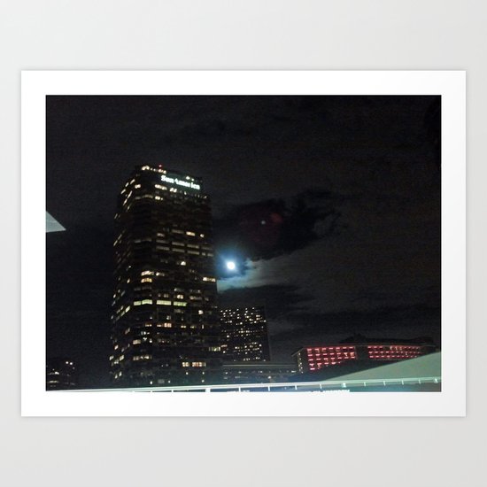 CENTURY CITY BY NIGHT Art Print