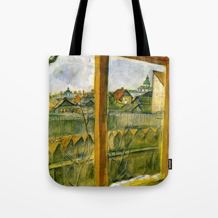 Marc Chagall - View from a Window (Vitebsk) Tote Bag