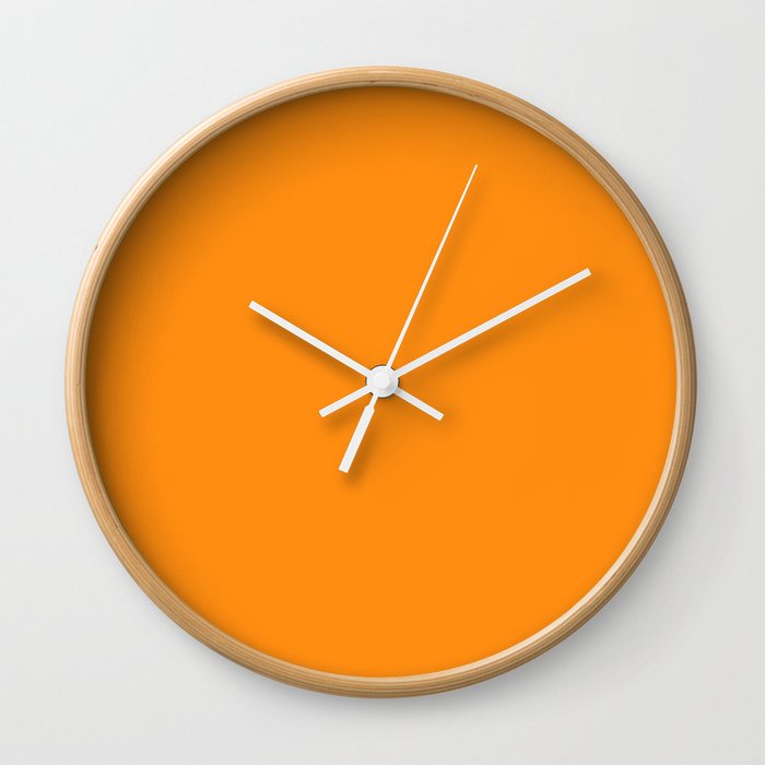 Habanero Orange Wall Clock