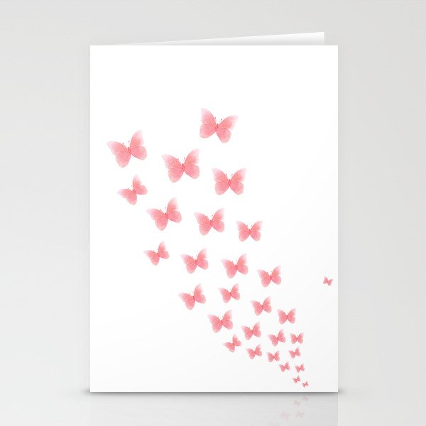 Watermelon butterflies Stationery Cards