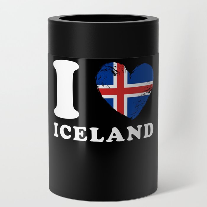 I Love Iceland Can Cooler