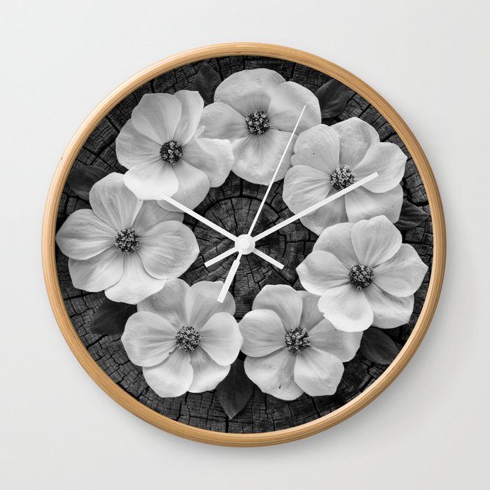 Flower circle Wall Clock