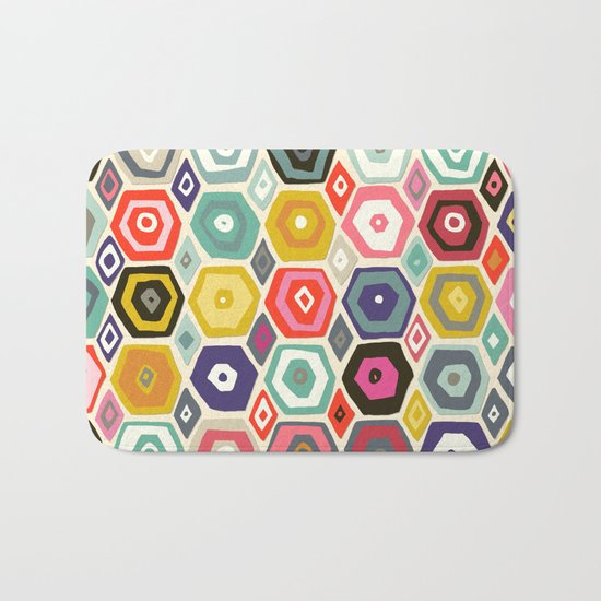 hex summer Bath Mat