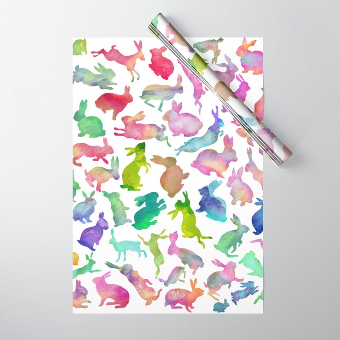 Watercolour Bunnies Wrapping Paper
