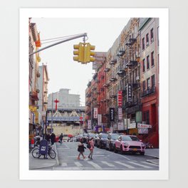 NYC in Pink Art Print