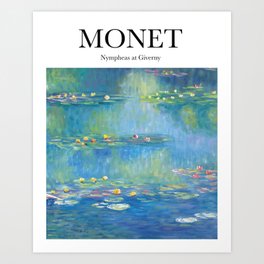Monet - Nympheas at Giverny Art Print