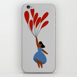 The Girl That Floats iPhone Skin