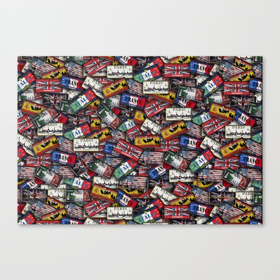 country plates Canvas Print
