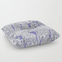 Raleigh NC toile very peri Floor Pillow