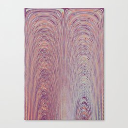 Pink Magenta Abstract Bend Pattern Canvas Print