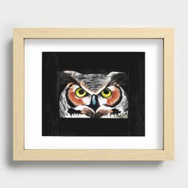 Owl-19 Recessed Framed Print