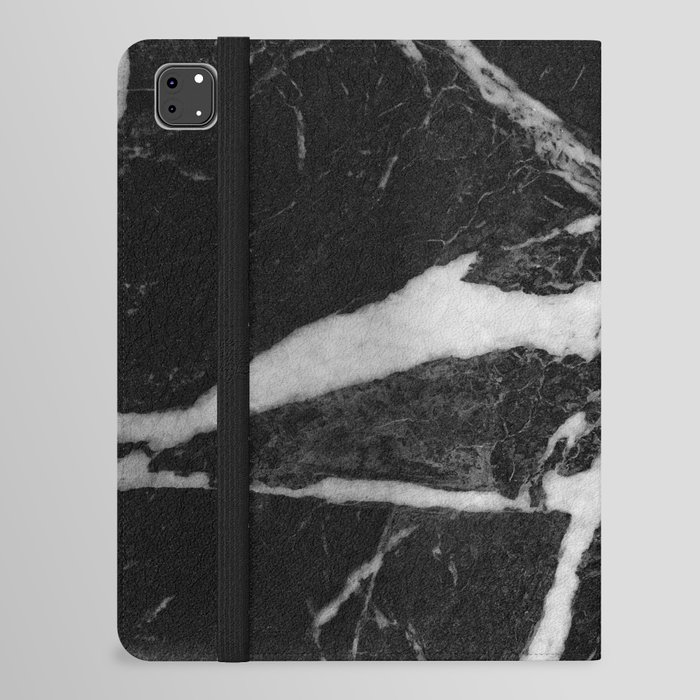 Black Marble Glam #3 #marble #texture #decor #art #society6 iPad Folio Case