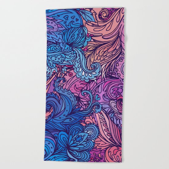 Indian Pattern 01 Beach Towel