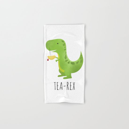 Tea-Rex Hand & Bath Towel
