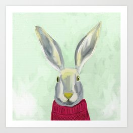 Warm Bunny Art Print