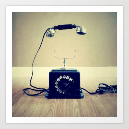 Hello, are you listening. Art Print