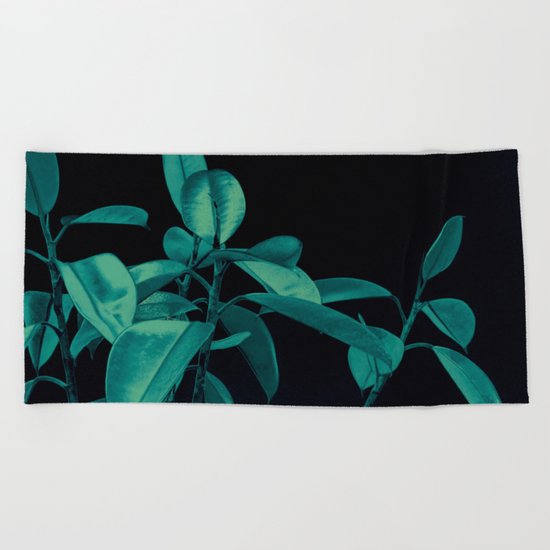 Rubber plant Beach Towel