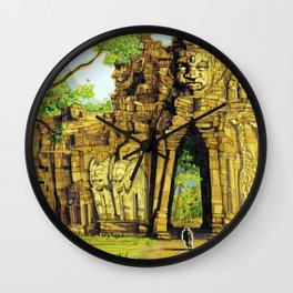 Threshold Guardian - Mythic Fantasy Wall Clock