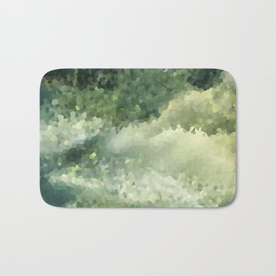 The green background .Storm . Bath Mat
