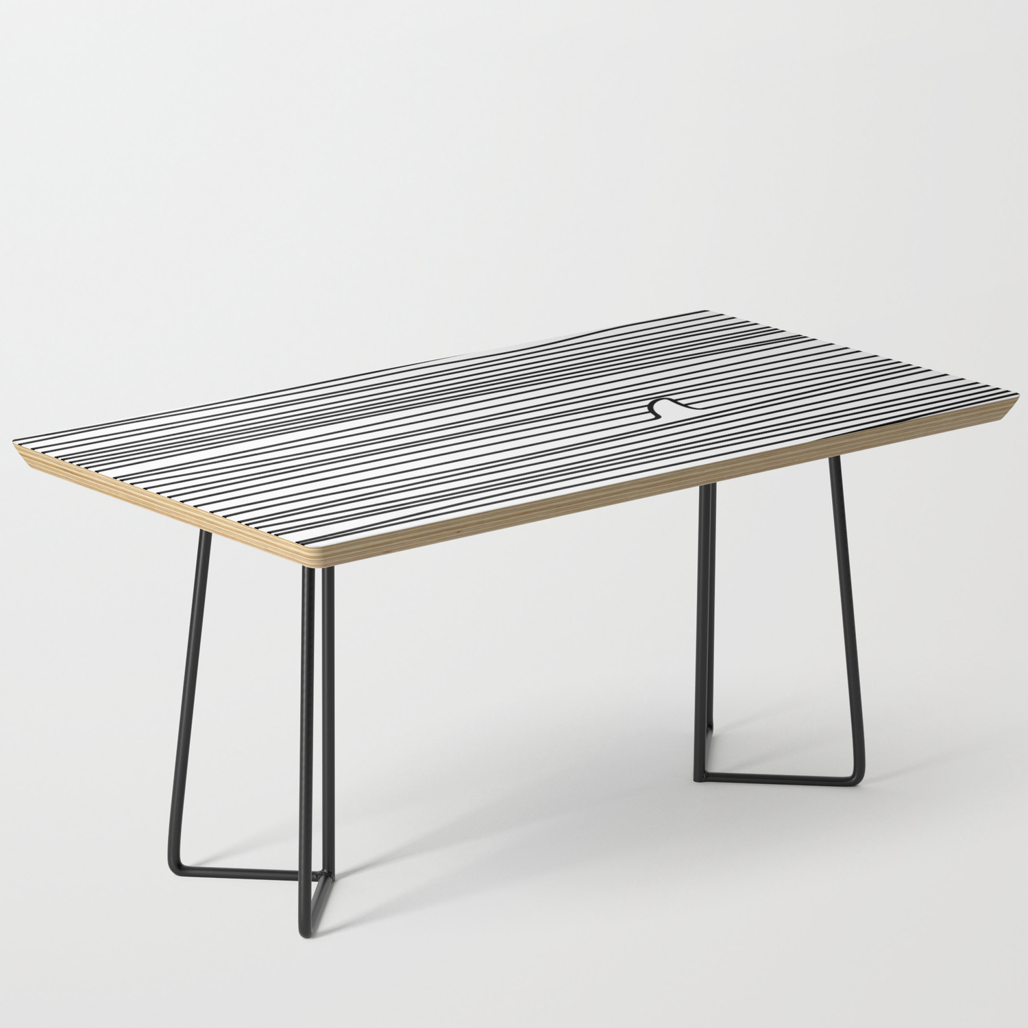 Minimal Line Drawing Simple Unique Shark Fin Gift Coffee Table By Teeleo Society6