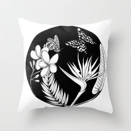 Botanic Circle II Throw Pillow