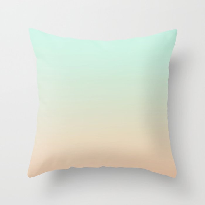 MELLOW TIMES - Minimal Plain Soft Mood Color Blend Prints Throw Pillow